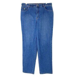 Gloria Vanderbilt Women's size 14 Classic Fit Tapered Leg High Rise Blue Jeans
